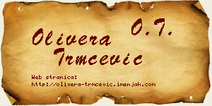 Olivera Trmčević vizit kartica